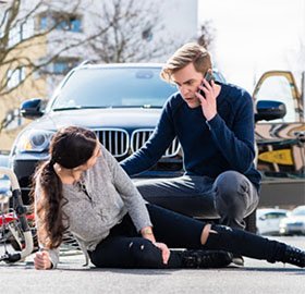 bicycle vs car accident injury