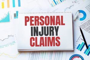 Personal Injury Claims text on a tablet